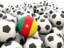 Cameroon. Lots of footballs. Download icon.