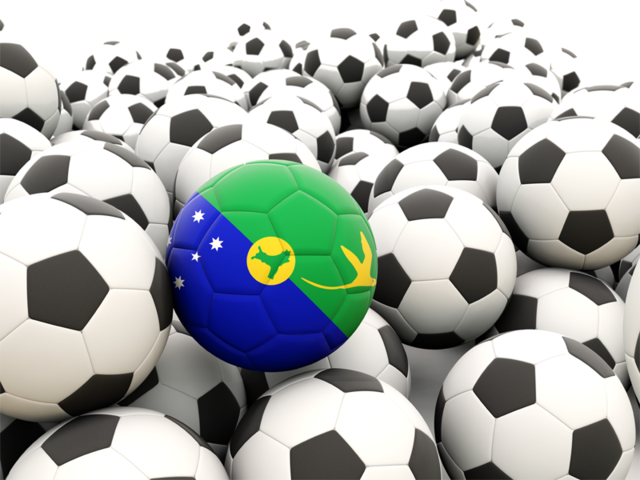 Lots of footballs. Download flag icon of Christmas Island at PNG format