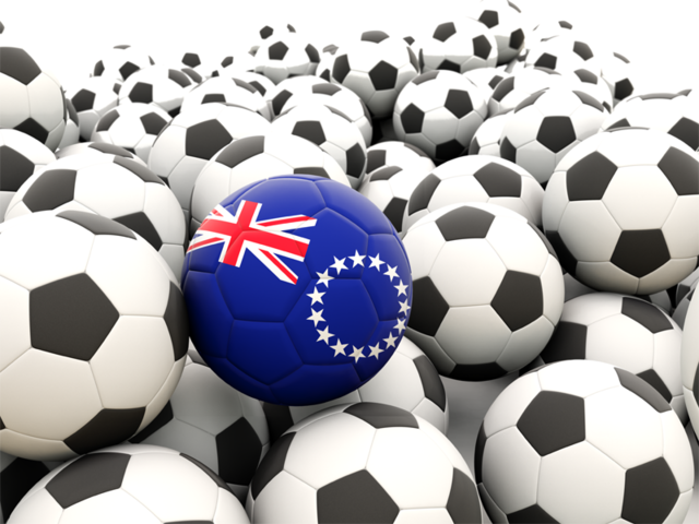 Lots of footballs. Download flag icon of Cook Islands at PNG format