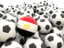 Egypt. Lots of footballs. Download icon.