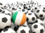 Ireland. Lots of footballs. Download icon.