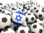 Israel. Lots of footballs. Download icon.