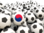 South Korea. Lots of footballs. Download icon.