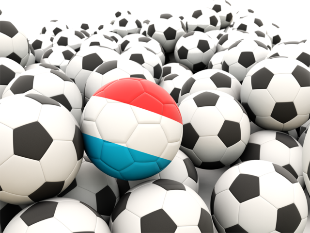 Lots of footballs. Download flag icon of Luxembourg at PNG format