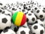 Mali. Lots of footballs. Download icon.