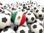 Mexico. Lots of footballs. Download icon.