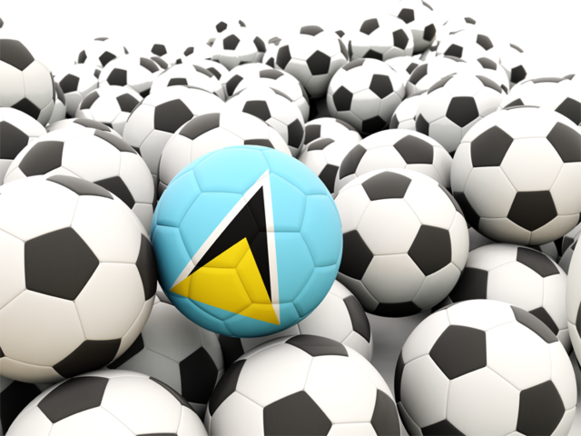 Lots of footballs. Download flag icon of Saint Lucia at PNG format