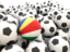 Seychelles. Lots of footballs. Download icon.