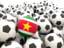 Suriname. Lots of footballs. Download icon.