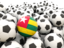 Togo. Lots of footballs. Download icon.