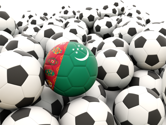 Lots of footballs. Download flag icon of Turkmenistan at PNG format