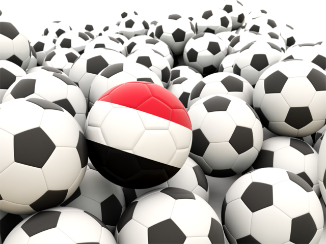 Lots of footballs. Download flag icon of Yemen at PNG format