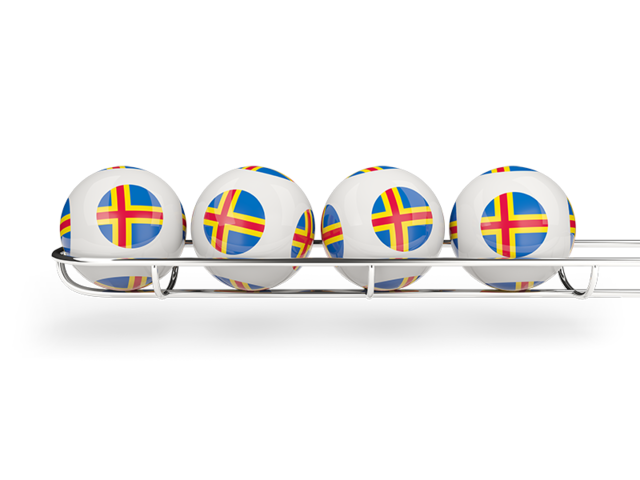 Lottery balls. Download flag icon of Aland Islands at PNG format