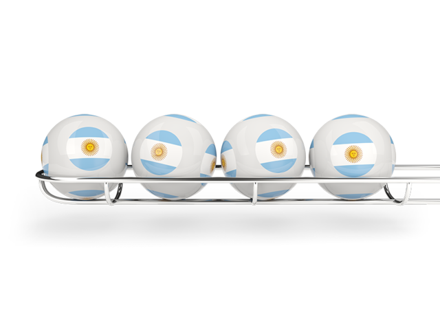 Lottery balls. Download flag icon of Argentina at PNG format