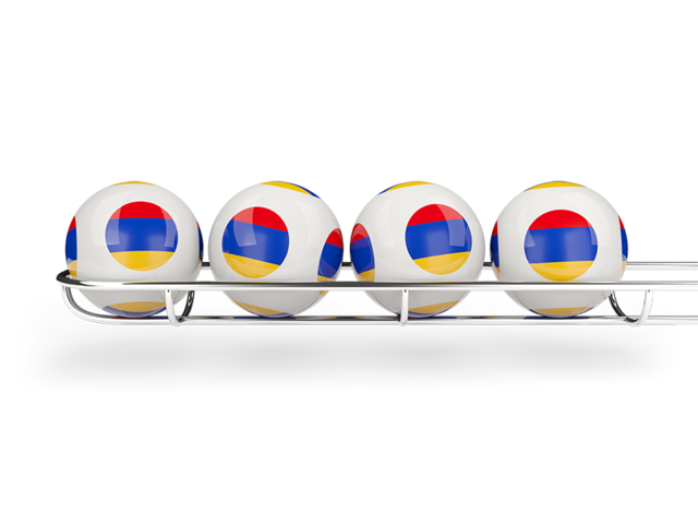 Lottery balls. Download flag icon of Armenia at PNG format