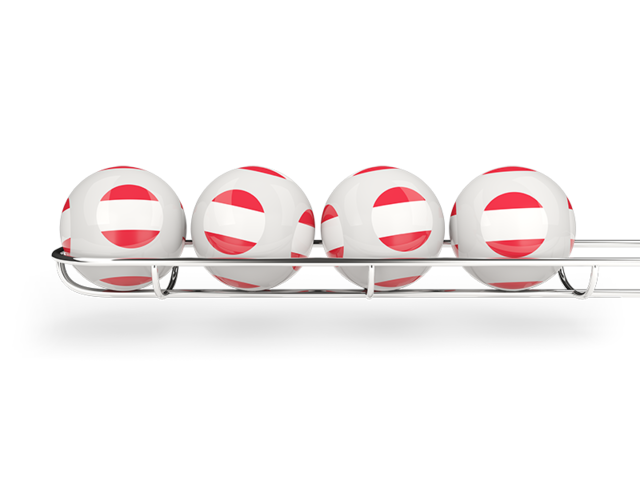 Lottery balls. Download flag icon of Austria at PNG format