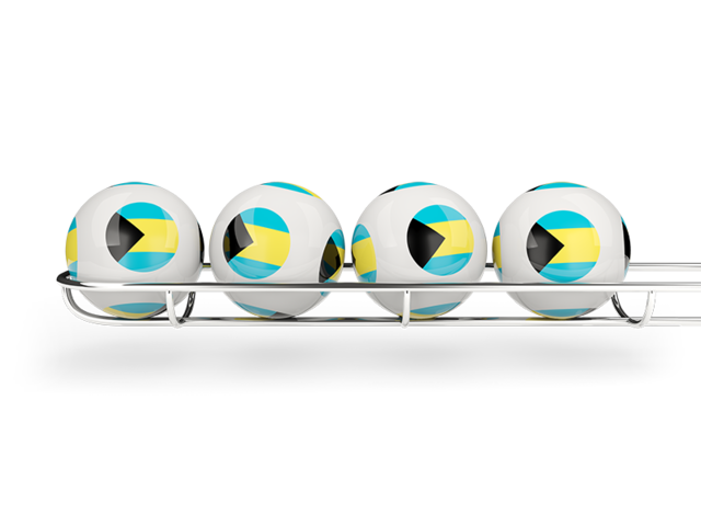 Lottery balls. Download flag icon of Bahamas at PNG format