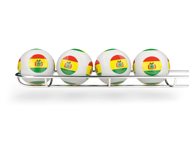 Lottery balls. Download flag icon of Bolivia at PNG format