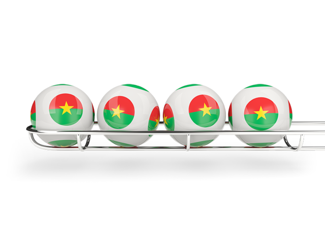 Lottery balls. Download flag icon of Burkina Faso at PNG format