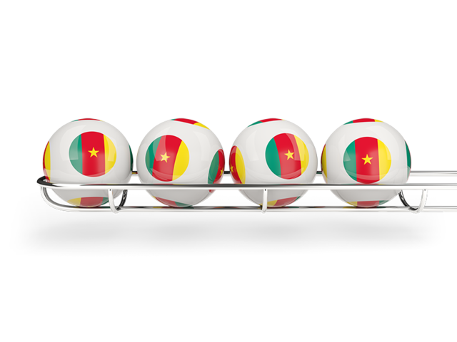 Lottery balls. Download flag icon of Cameroon at PNG format