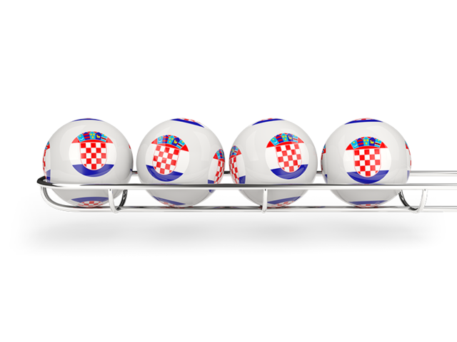 Lottery balls. Download flag icon of Croatia at PNG format