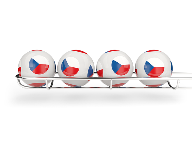 Lottery balls. Download flag icon of Czech Republic at PNG format