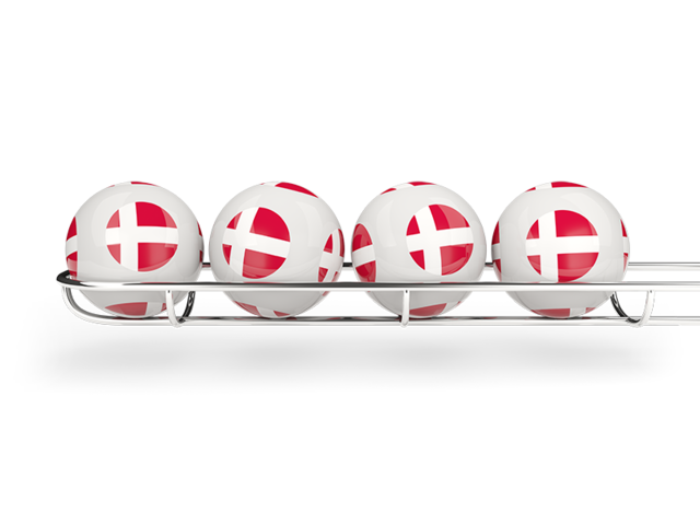 Lottery balls. Download flag icon of Denmark at PNG format