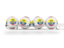 Ecuador. Lottery balls. Download icon.