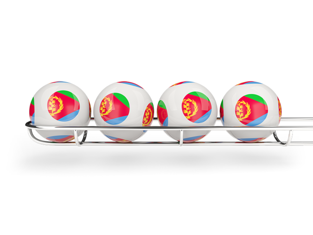 Лотерейные шары. Скачать флаг. Эритрея