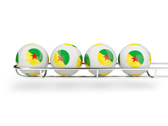 Lottery balls. Download flag icon of French Guiana at PNG format