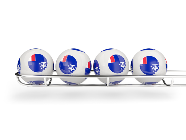 Lottery balls. Download flag icon of French Southern and Antarctic Lands at PNG format