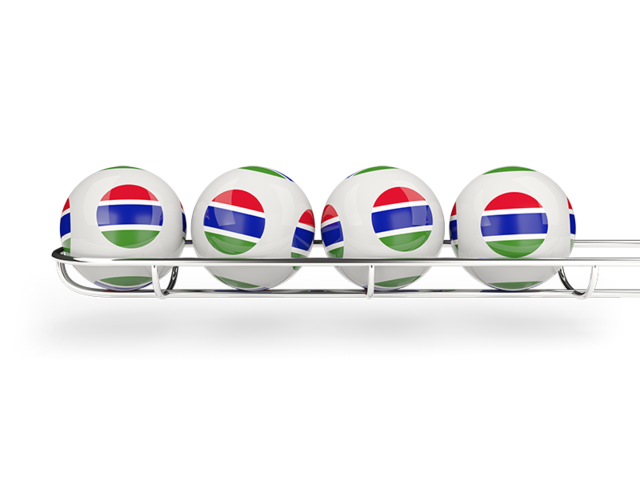 Lottery balls. Download flag icon of Gambia at PNG format