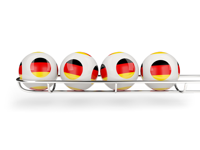 Lottery balls. Download flag icon of Germany at PNG format