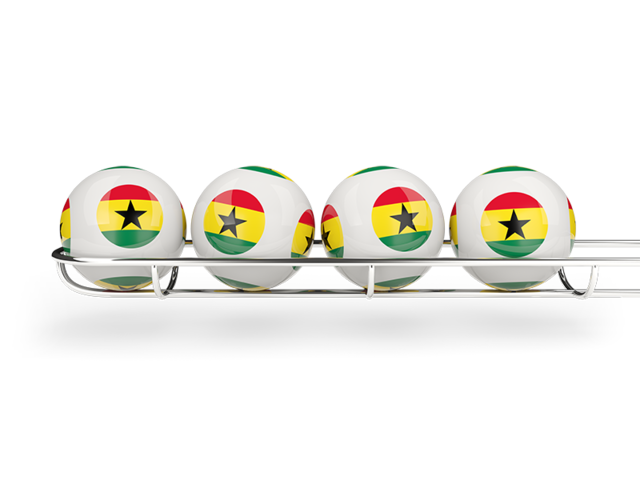 Лотерейные шары. Скачать флаг. Гана