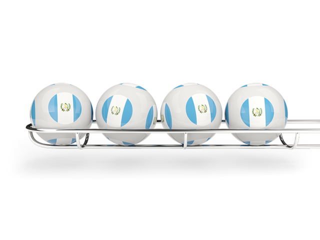Lottery balls. Download flag icon of Guatemala at PNG format