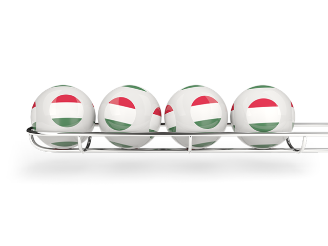 Lottery balls. Download flag icon of Hungary at PNG format