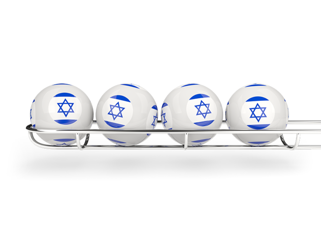 Lottery balls. Download flag icon of Israel at PNG format