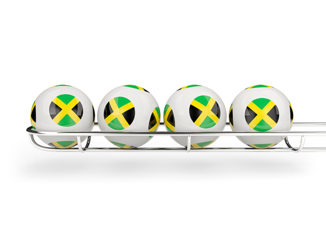 Лотерейные шары. Скачать флаг. Ямайка