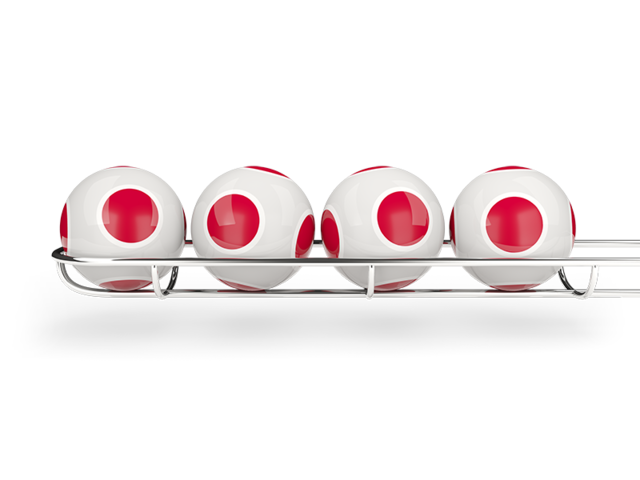Lottery balls. Download flag icon of Japan at PNG format