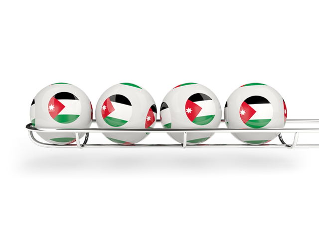 Лотерейные шары. Скачать флаг. Иордания
