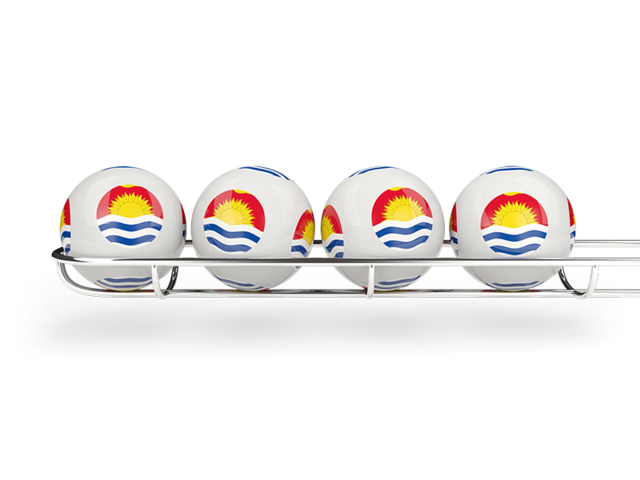Lottery balls. Download flag icon of Kiribati at PNG format