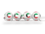 Kuwait. Lottery balls. Download icon.