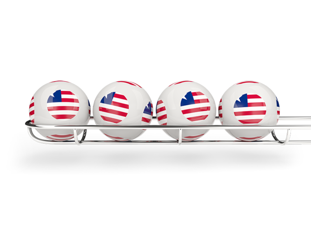 Lottery balls. Download flag icon of Liberia at PNG format