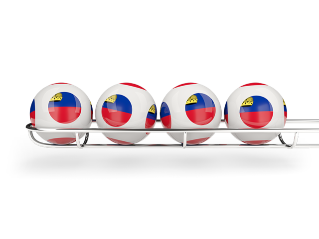 Lottery balls. Download flag icon of Liechtenstein at PNG format