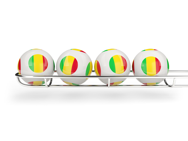 Lottery balls. Download flag icon of Mali at PNG format