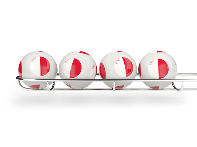 Lottery balls. Download flag icon of Malta at PNG format