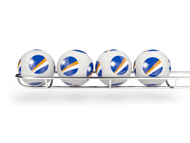 Lottery balls. Download flag icon of Marshall Islands at PNG format