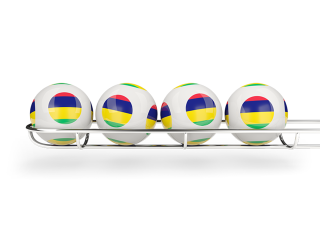 Lottery balls. Download flag icon of Mauritius at PNG format