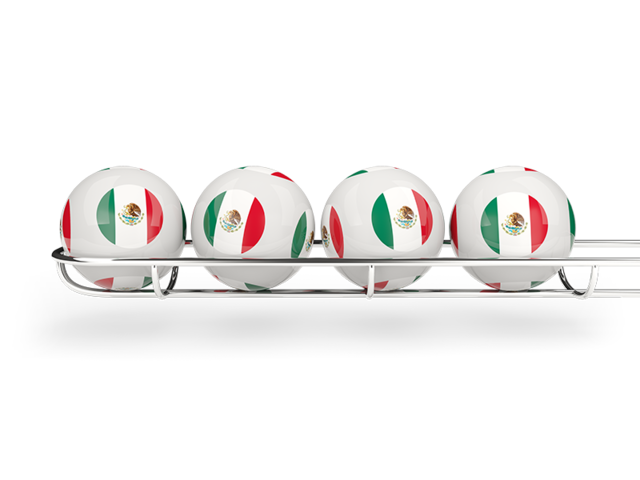 Лотерейные шары. Скачать флаг. Мексика