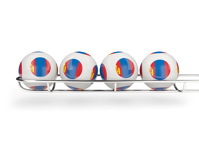 Lottery balls. Download flag icon of Mongolia at PNG format